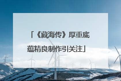 《藏海传》厚重底蕴精良制作引关注