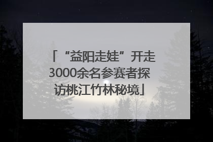 “益阳走娃”开走 3000余名参赛者探访桃江竹林秘境