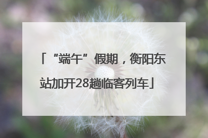 “端午”假期，衡阳东站加开28趟临客列车