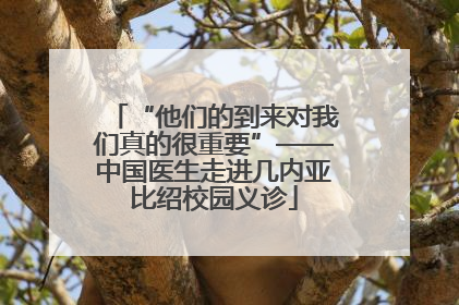 “他们的到来对我们真的很重要”——中国医生走进几内亚比绍校园义诊