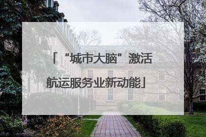 “城市大脑”激活航运服务业新动能