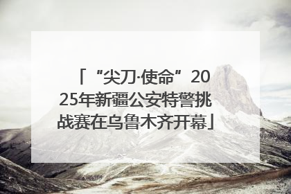 “尖刀·使命”2025年新疆公安特警挑战赛在乌鲁木齐开幕