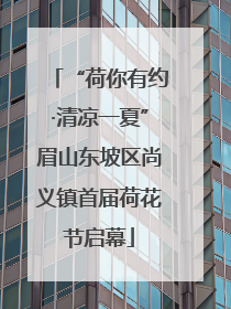 “荷你有约·清凉一夏”眉山东坡区尚义镇首届荷花节启幕
