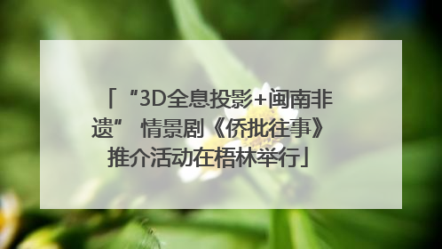 “3D全息投影+闽南非遗” 情景剧《侨批往事》推介活动在梧林举行