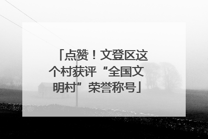 点赞！文登区这个村获评“全国文明村”荣誉称号