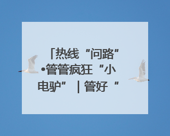 热线“问路”•管管疯狂“小电驴”｜管好“小电驴”需多部门形成合力