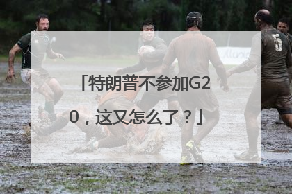 特朗普不参加G20，这又怎么了？