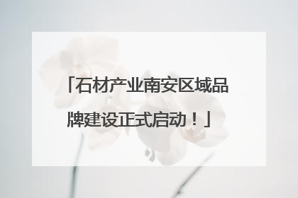 石材产业南安区域品牌建设正式启动！