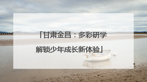甘肃金昌：多彩研学解锁少年成长新体验