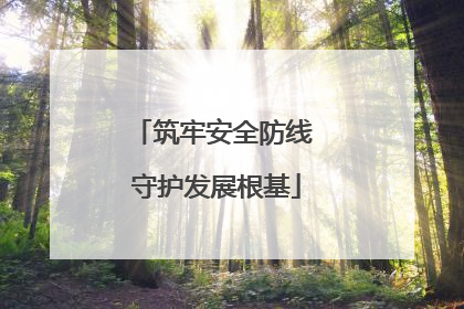 筑牢安全防线 守护发展根基