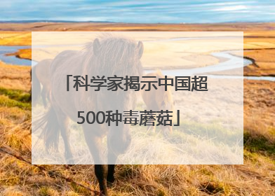科学家揭示中国超500种毒蘑菇