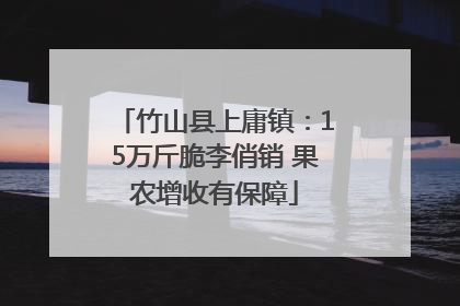 竹山县上庸镇：15万斤脆李俏销 果农增收有保障