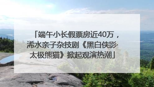 端午小长假票房近40万，浠水亲子杂技剧《黑白侠影·太极熊猫》掀起观演热潮