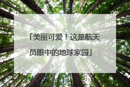 美丽可爱！这是航天员眼中的地球家园
