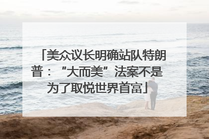 美众议长明确站队特朗普：“大而美”法案不是为了取悦世界首富