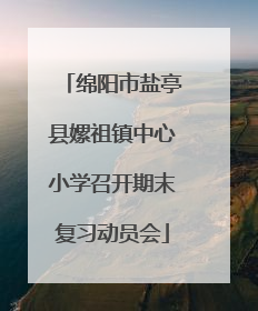 绵阳市盐亭县嫘祖镇中心小学召开期末复习动员会