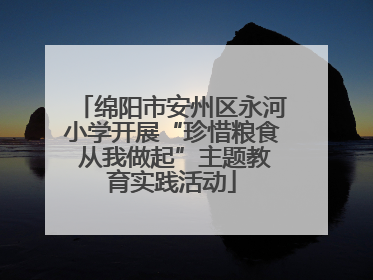 绵阳市安州区永河小学开展“珍惜粮食 从我做起”主题教育实践活动