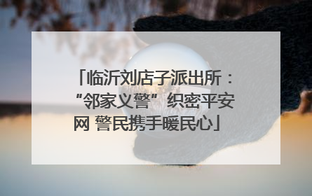 临沂刘店子派出所：“邻家义警”织密平安网 警民携手暖民心