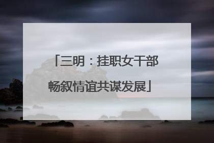 三明：挂职女干部畅叙情谊共谋发展