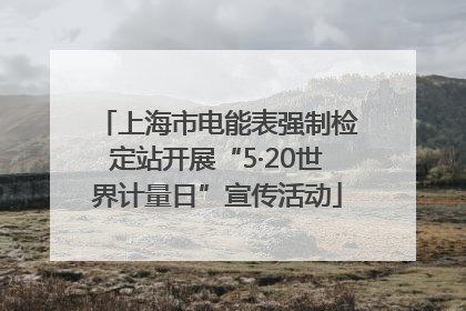 上海市电能表强制检定站开展“5·20世界计量日”宣传活动