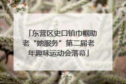 东营区史口镇巾帼助老“她服务”第二届老年趣味运动会落幕