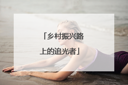 乡村振兴路上的追光者