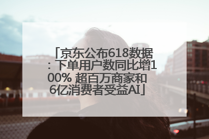 京东公布618数据：下单用户数同比增100% 超百万商家和6亿消费者受益AI