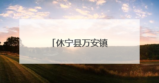 休宁县万安镇水稻插秧忙