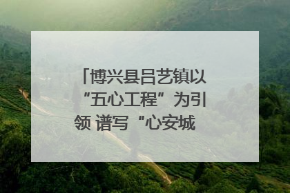 博兴县吕艺镇以“五心工程”为引领 谱写“心安城市”建设新篇章