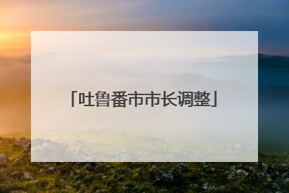 吐鲁番市市长调整