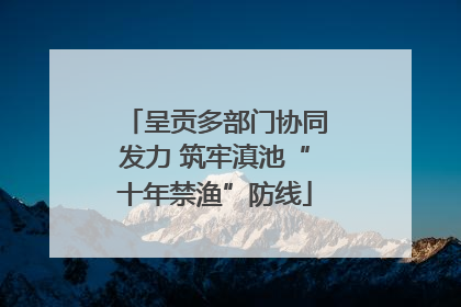 呈贡多部门协同发力 筑牢滇池“十年禁渔”防线