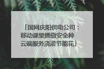 国网庆阳供电公司：移动课堂播撒安全种 云端服务浇灌节能花