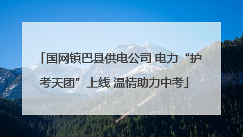 国网镇巴县供电公司 电力“护考天团”上线 温情助力中考