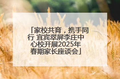 家校共育，携手同行 宜宾翠屏李庄中心校开展2025年春期家长座谈会