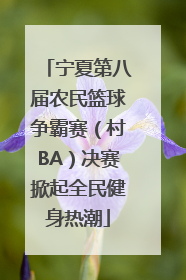 宁夏第八届农民篮球争霸赛（村BA）决赛掀起全民健身热潮