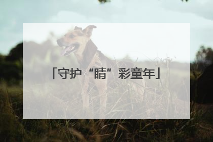 守护“睛”彩童年