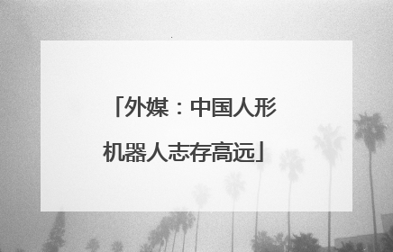 外媒：中国人形机器人志存高远