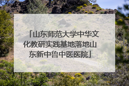 山东师范大学中华文化教研实践基地落地山东新中鲁中医医院