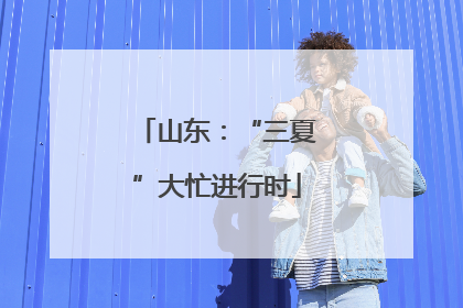 山东：“三夏”大忙进行时
