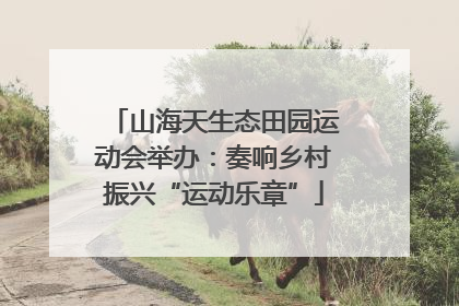 山海天生态田园运动会举办：奏响乡村振兴“运动乐章”