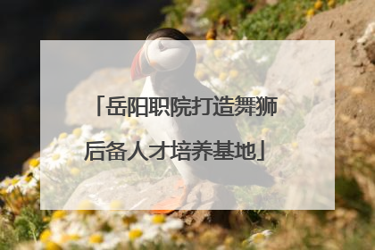 岳阳职院打造舞狮后备人才培养基地