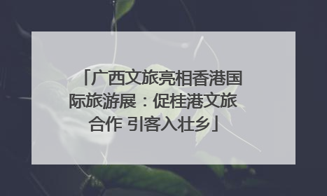 广西文旅亮相香港国际旅游展：促桂港文旅合作 引客入壮乡