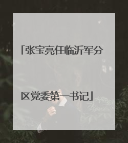 张宝亮任临沂军分区党委第一书记