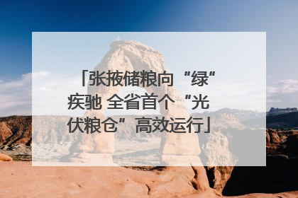张掖储粮向“绿”疾驰 全省首个“光伏粮仓”高效运行