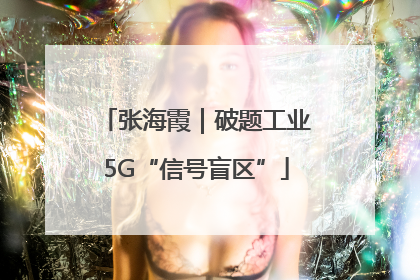张海霞｜破题工业5G“信号盲区”
