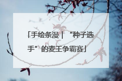 手绘条漫｜“种子选手”的麦王争霸赛