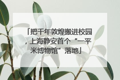 把千年敦煌搬进校园，上海静安首个“一平米博物馆”落地