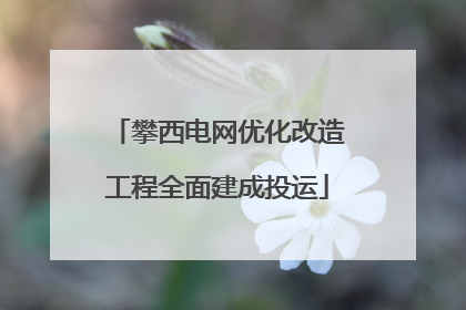 攀西电网优化改造工程全面建成投运