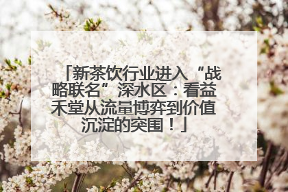 新茶饮行业进入“战略联名”深水区：看益禾堂从流量博弈到价值沉淀的突围！
