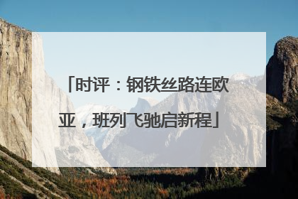 时评：钢铁丝路连欧亚，班列飞驰启新程